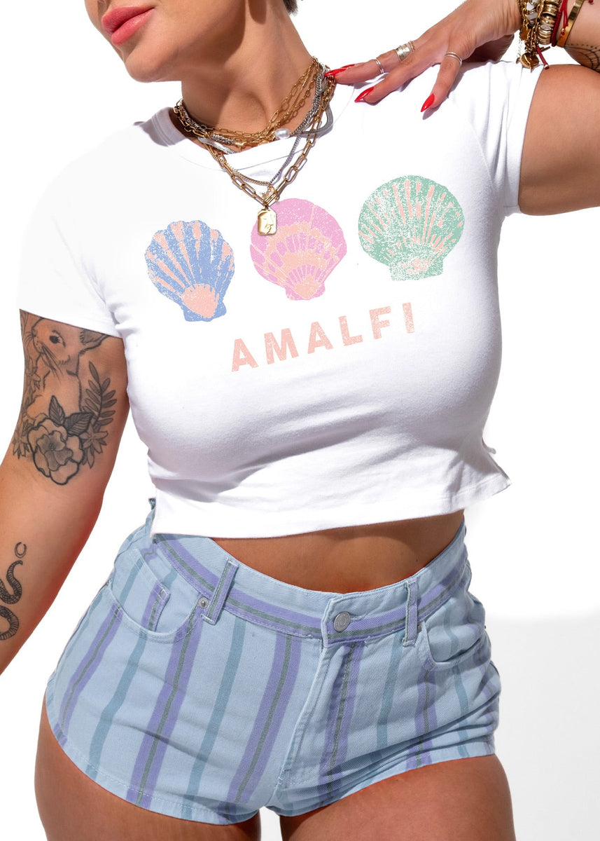 BABYL WHITE FLAME TEE XL2026.3.30限定 AMALFI GRAPHIC BABY TEE – Pebby Forevee