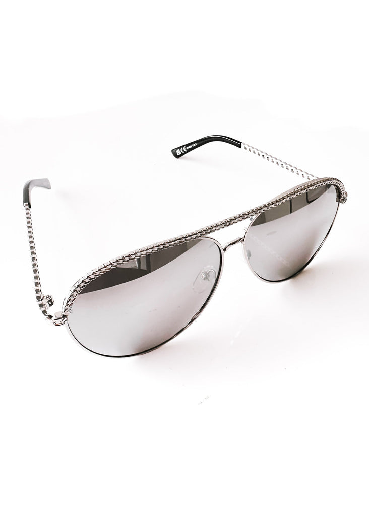 pebby forevee Glasses Black/Silver TAYLOR STATEMENT SUNGLASSES