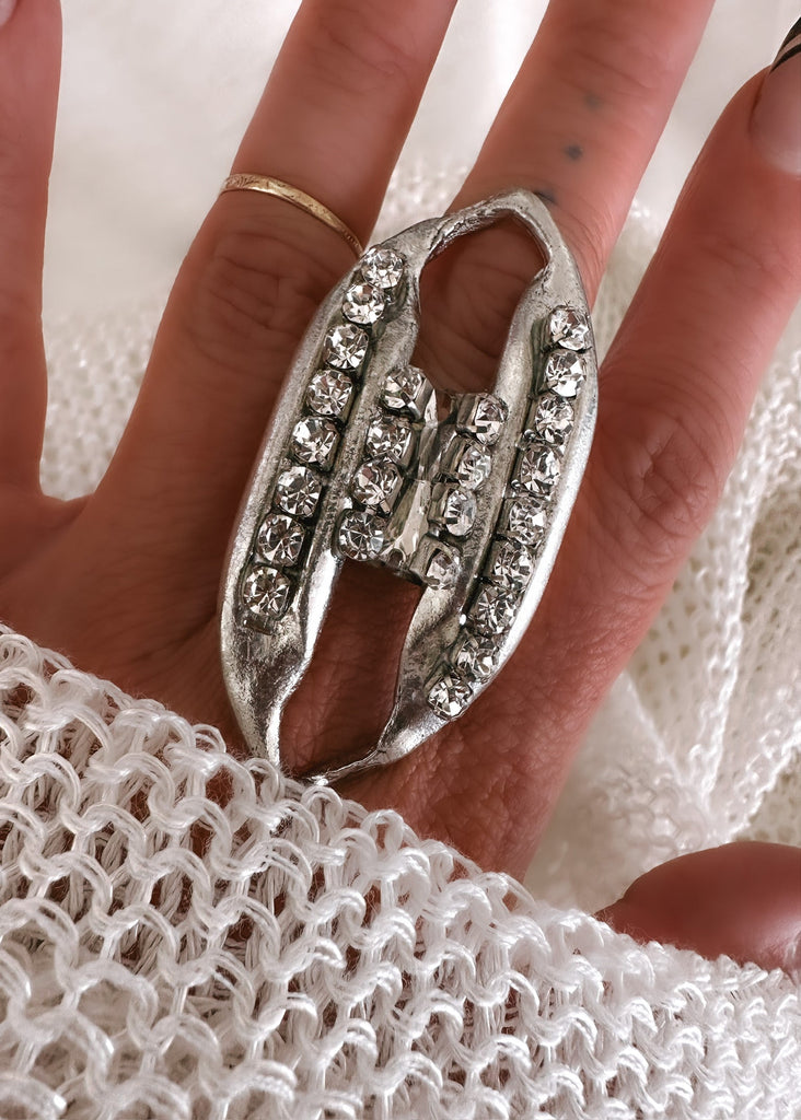 pebby forevee Ring Silver PUKA STATEMENT RING
