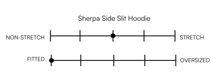 SHERPA SIDE SLIT HOODIE