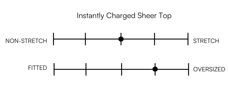 INSTANTLY CHARGED SHEER TOP