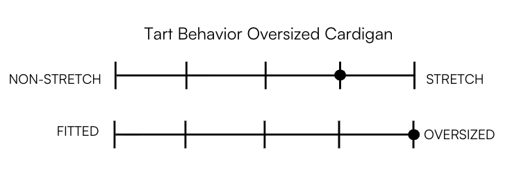 TART BEHAVIOR OVERSIZED CARDIGAN