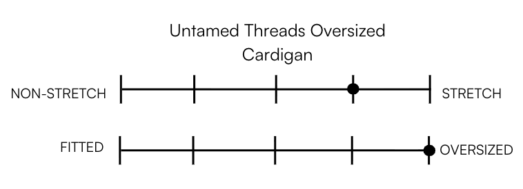 UNTAMED THREADS OVERSIZED CARDIGAN