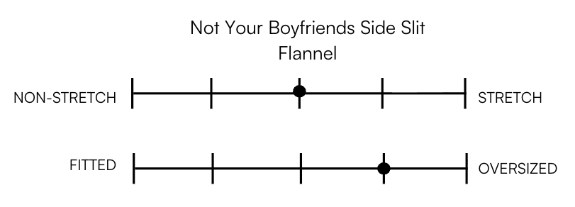 NOT YOUR BOYFRIEND'S SIDE SLIT FLANNEL