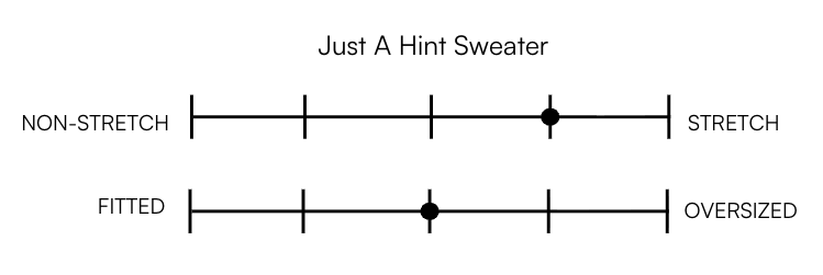 JUST A HINT SWEATER