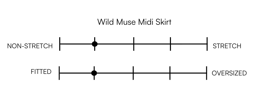 WILD MUSE MIDI SKIRT