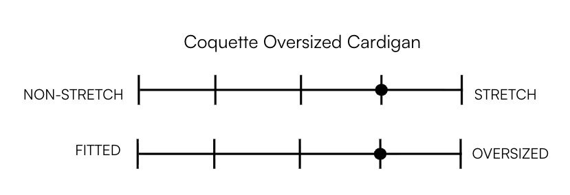 COQUETTE OVERSIZED CARDIGAN