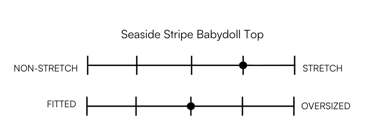 SEASIDE STRIPE BABYDOLL TOP