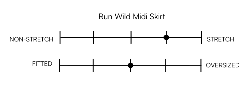 RUN WILD MIDI SKIRT