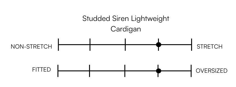 STUDDED SIREN LIGHTWEIGHT CARDIGAN