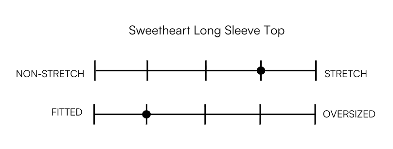 SWEETHEART LONG SLEEVE TOP