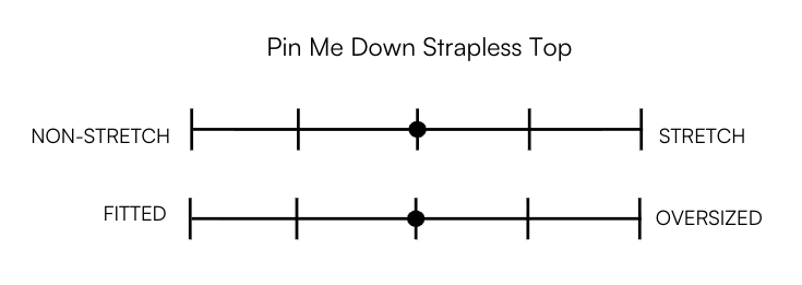 PIN ME DOWN STRAPLESS TOP