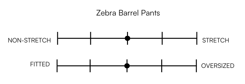 ZEBRA BARREL PANTS