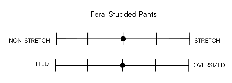 FERAL STUDDED PANTS