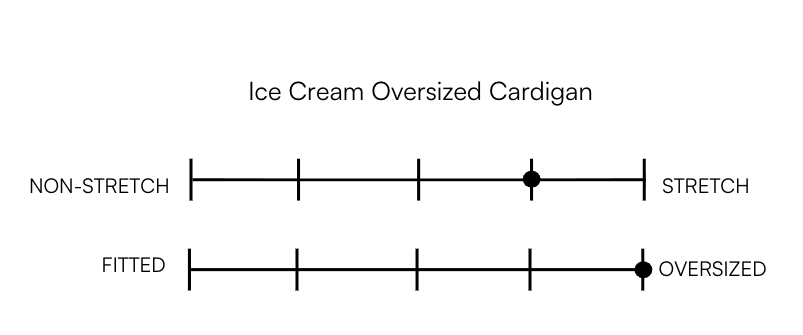 ICE CREAM OVERSIZED CARDIGAN