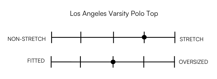 LOS ANGELES VARSITY POLO TOP