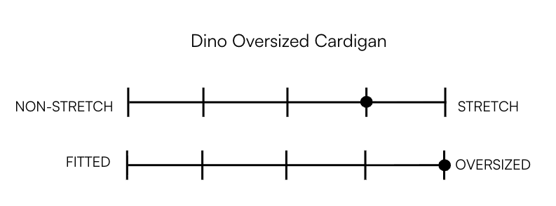 DINO OVERSIZED CARDIGAN