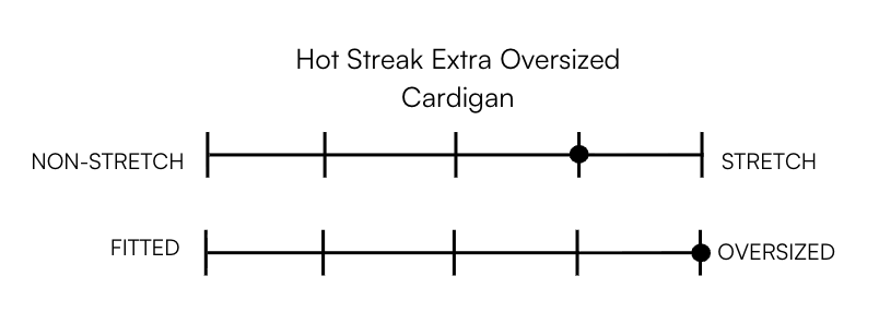 HOT STREAK EXTRA OVERSIZED CARDIGAN