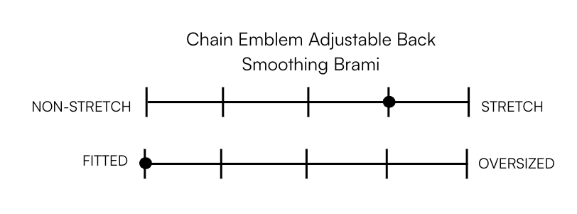 CHAIN EMBLEM ADJUSTABLE BACK SMOOTHING BRAMI
