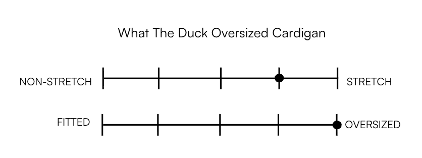 WHAT THE DUCK OVERSIZED CARDIGAN