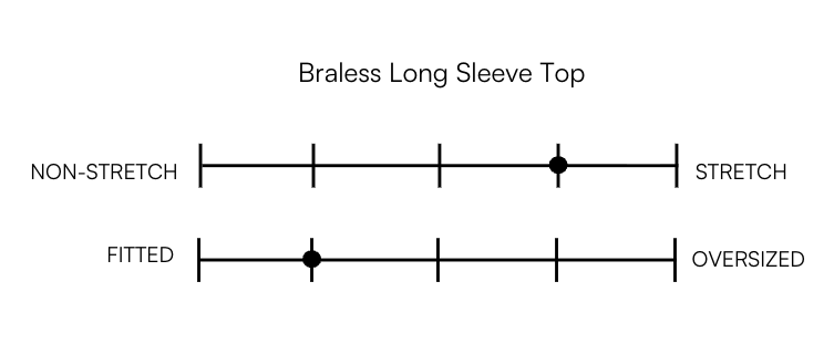 BRALESS LONG SLEEVE TOP