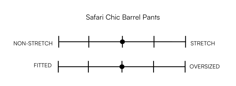 SAFARI CHIC BARREL PANTS