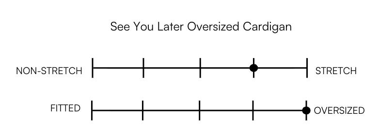 SEE YOU LATER OVERSIZED CARDIGAN