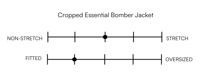 CROPPED ESSENTIAL BOMBER JACKET