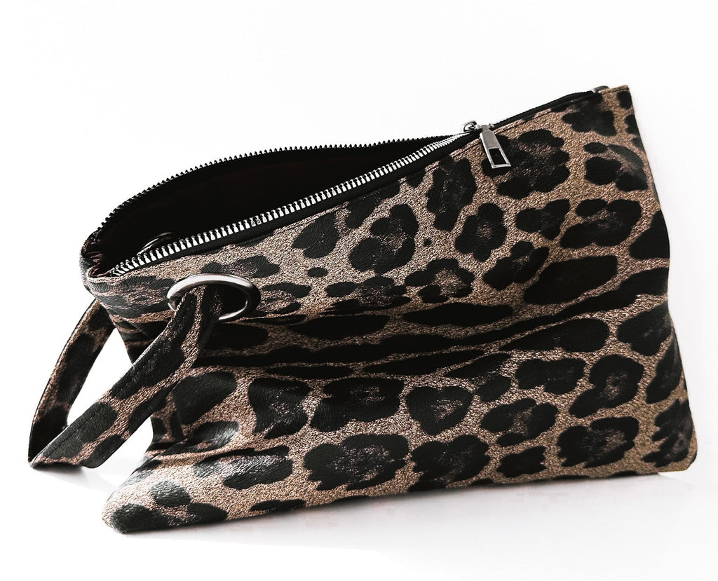 pebby forevee Bag Leopard KITTY STATEMENT CLUTCH BAG