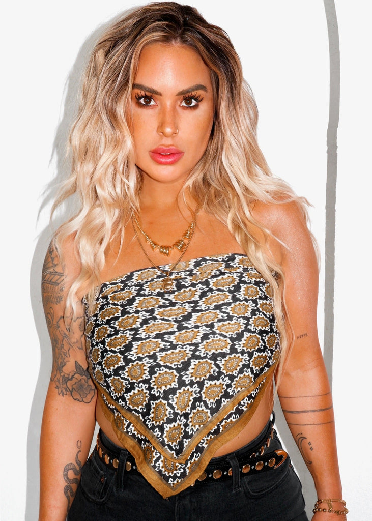 pebby forevee Bandana Brown PEYTON BANDANA