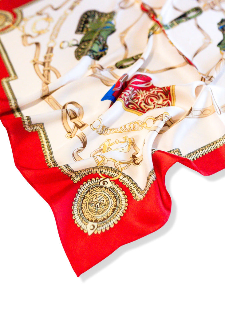 pebby forevee Bandana Cream/Red BEATRICE BANDANA