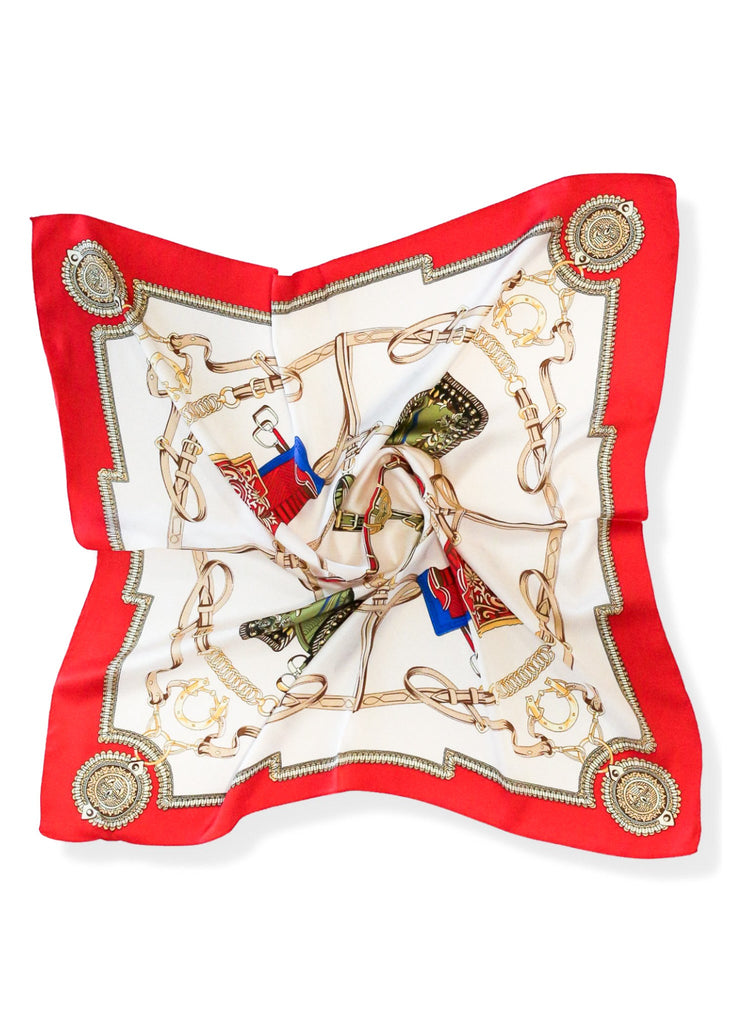 pebby forevee Bandana Cream/Red BEATRICE BANDANA