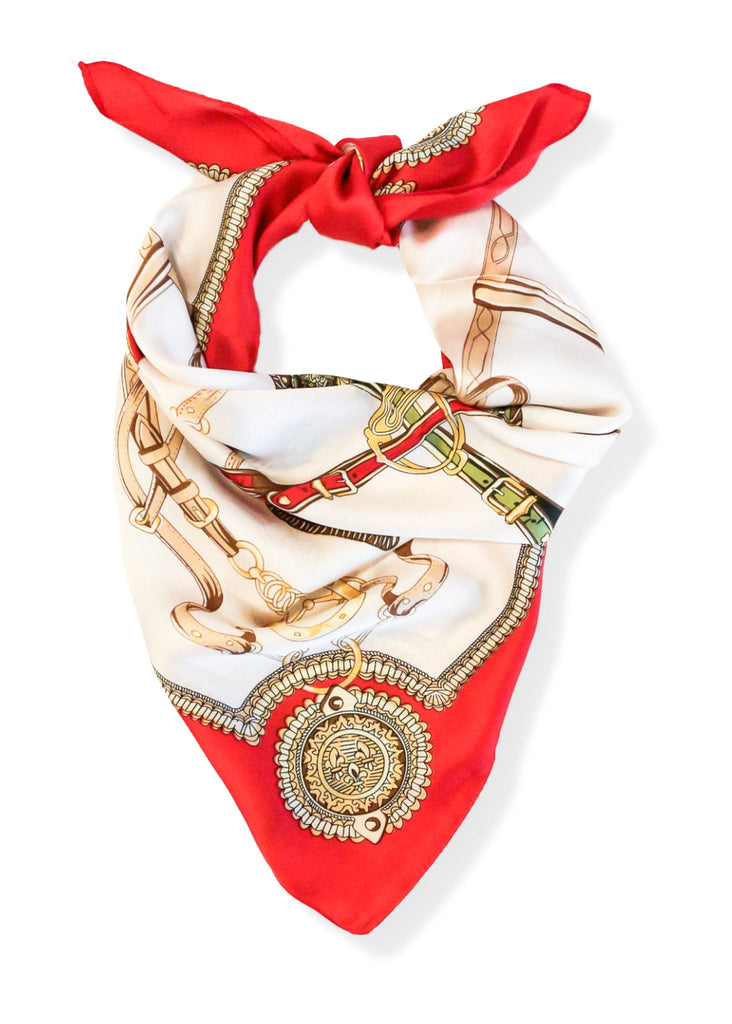 pebby forevee Bandana Cream/Red BEATRICE BANDANA