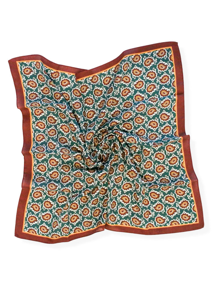pebby forevee Bandana Green PAISLEY BANDANA