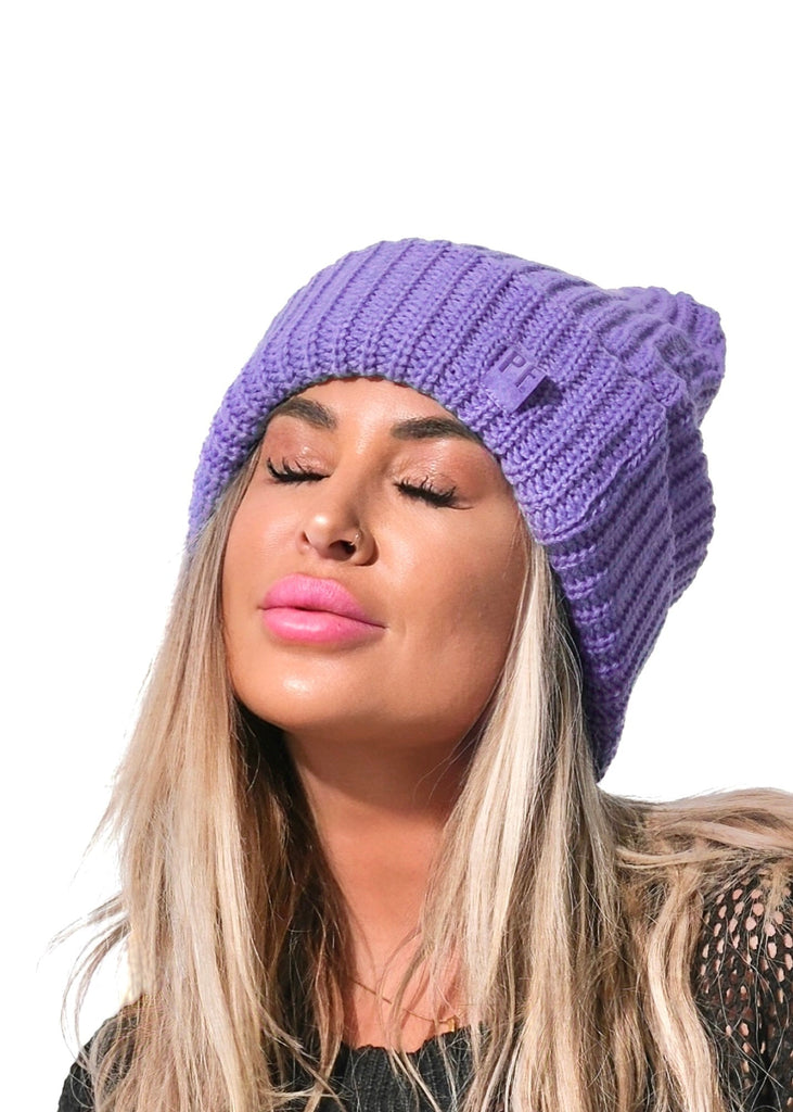 pebby forevee Beanie Bright Indigo ACTUALLY OVERSIZED BEANIE