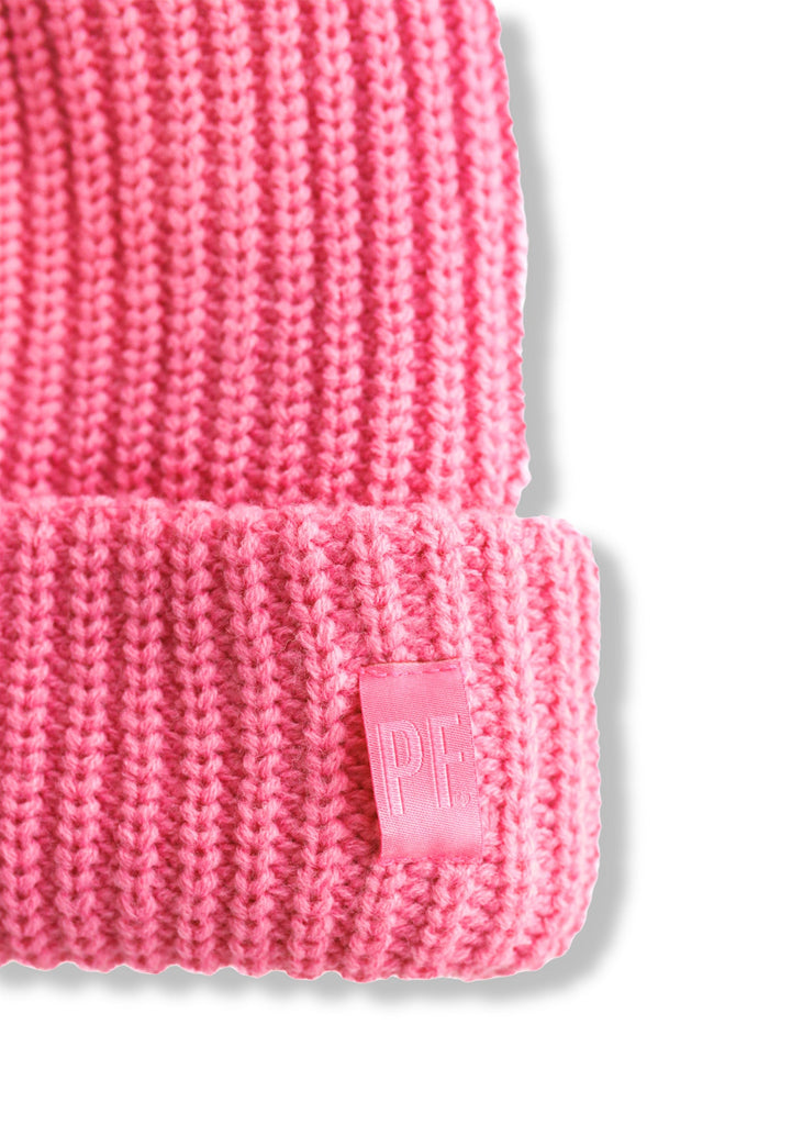 pebby forevee Beanie Hot Pink ACTUALLY OVERSIZED BEANIE
