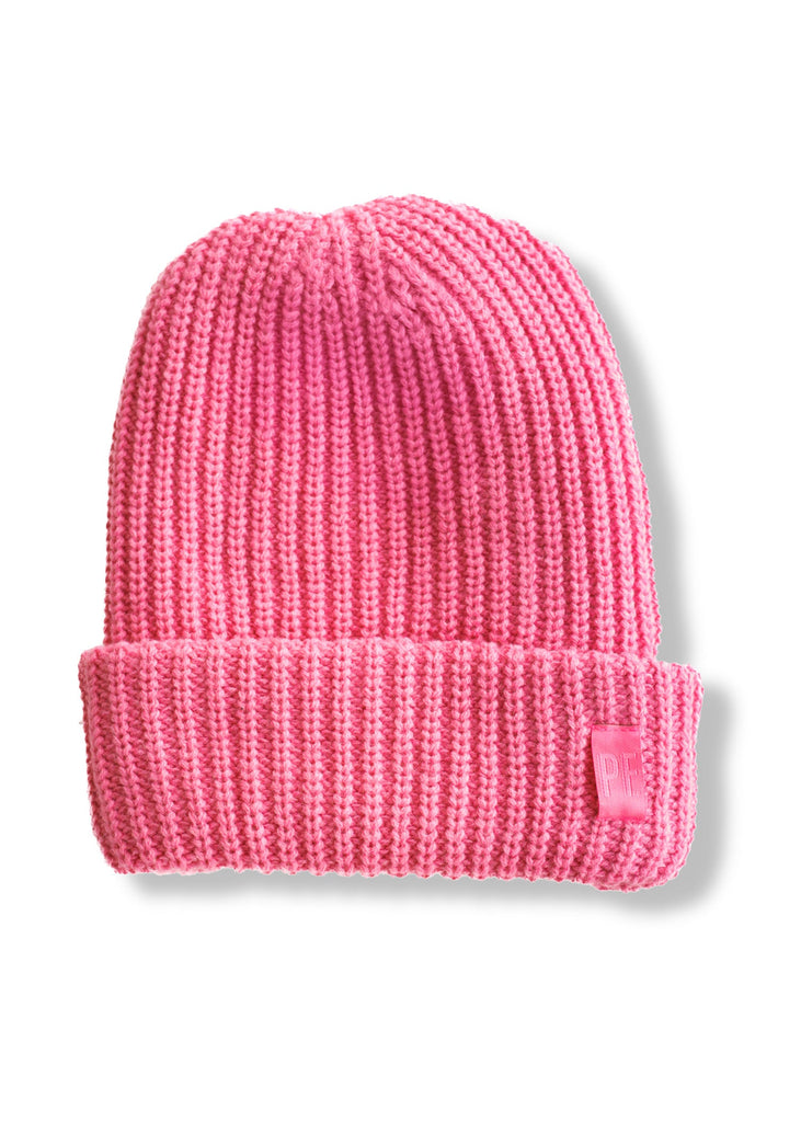 pebby forevee Beanie Hot Pink ACTUALLY OVERSIZED BEANIE