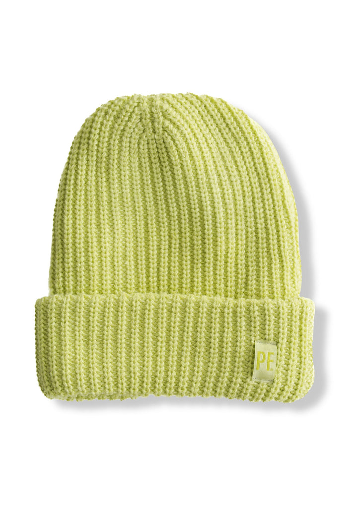 pebby forevee Beanie Neon Green ACTUALLY OVERSIZED BEANIE