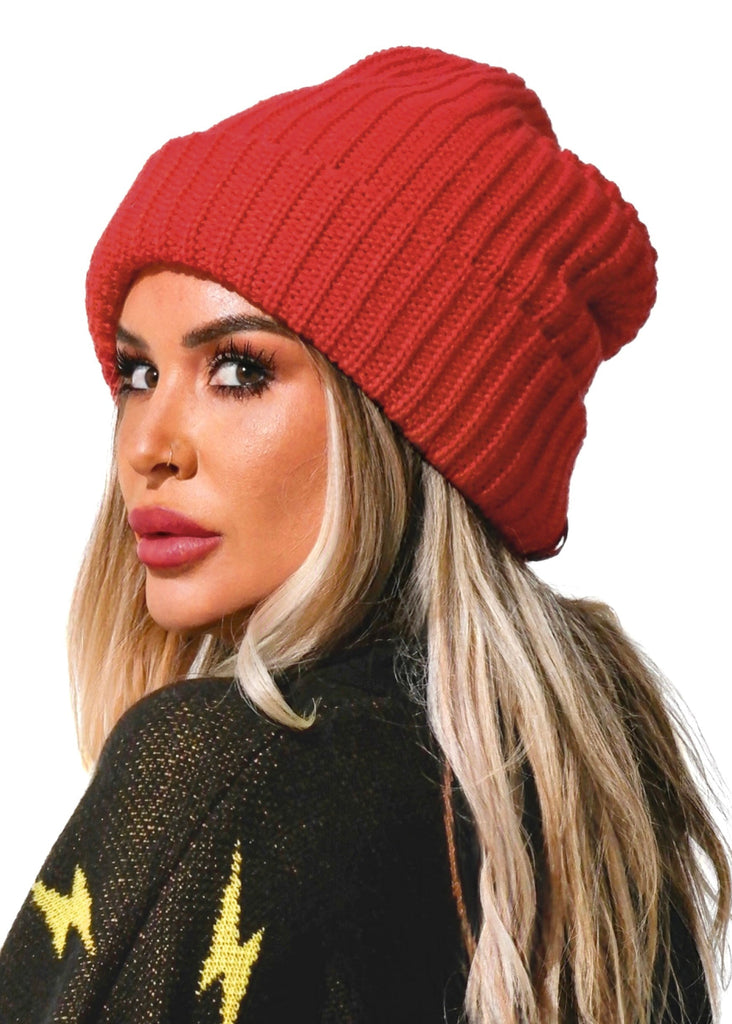 pebby forevee Beanie Red ACTUALLY OVERSIZED BEANIE