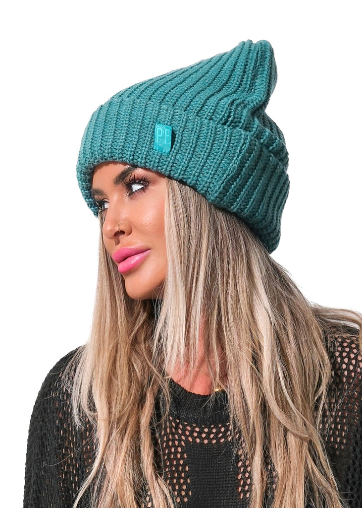pebby forevee Beanie Teal teal ACTUALLY OVERSIZED BEANIE