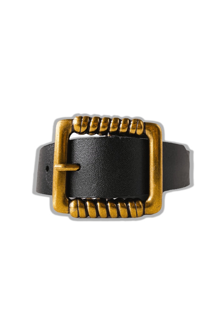 pebby forevee Belt Black/Bronze EVERETT BUCKLE BELT