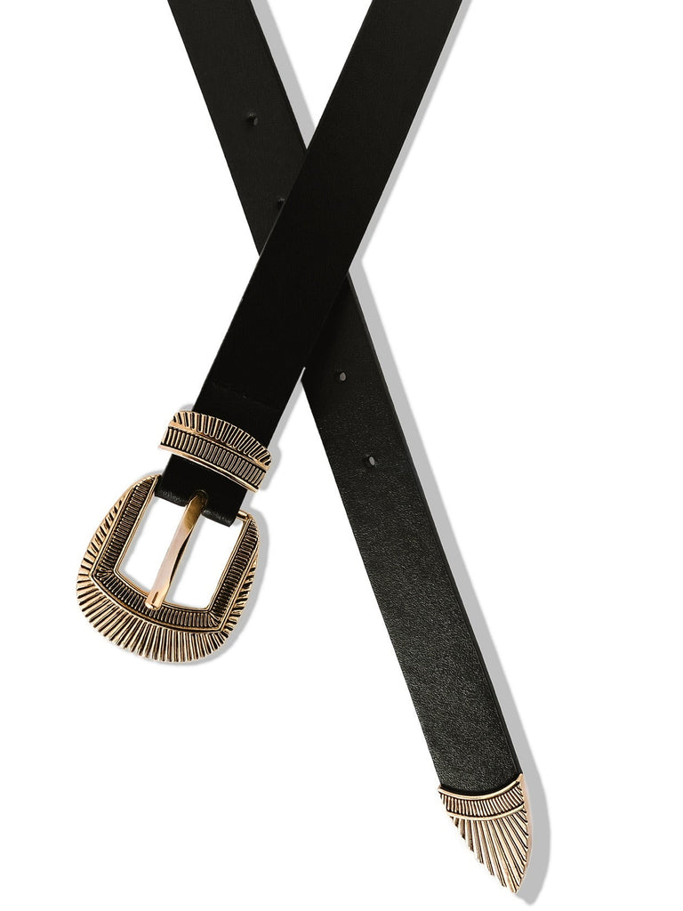 pebby forevee Belt Black/Gold ANNISTON BUCKLE BELT