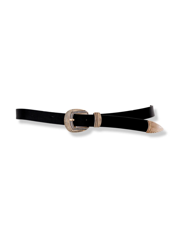 pebby forevee Belt Black/Gold ANNISTON BUCKLE BELT