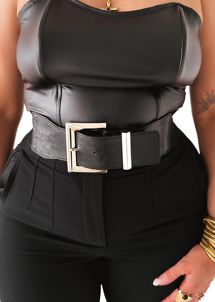 pebby forevee Belt Black/Gold BAYLEA BUCKLE BELT BAND