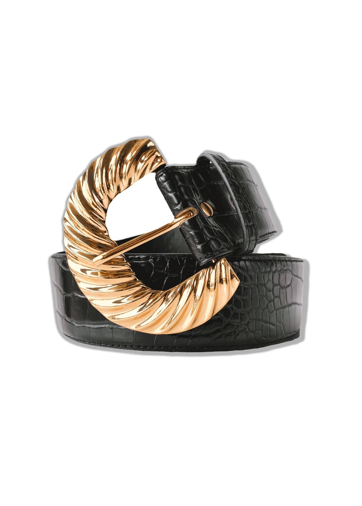 pebby forevee Belt Black/Gold BILLIE BUCKLE BELT