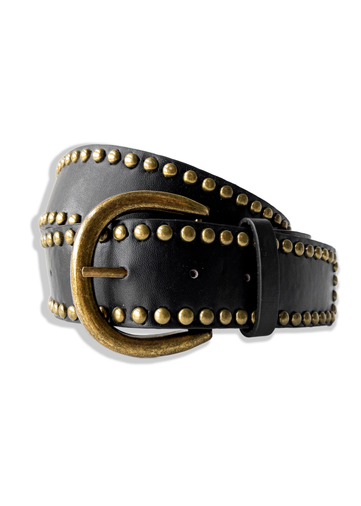 pebby forevee Belt Black/Gold DAX BUCKLE BELT