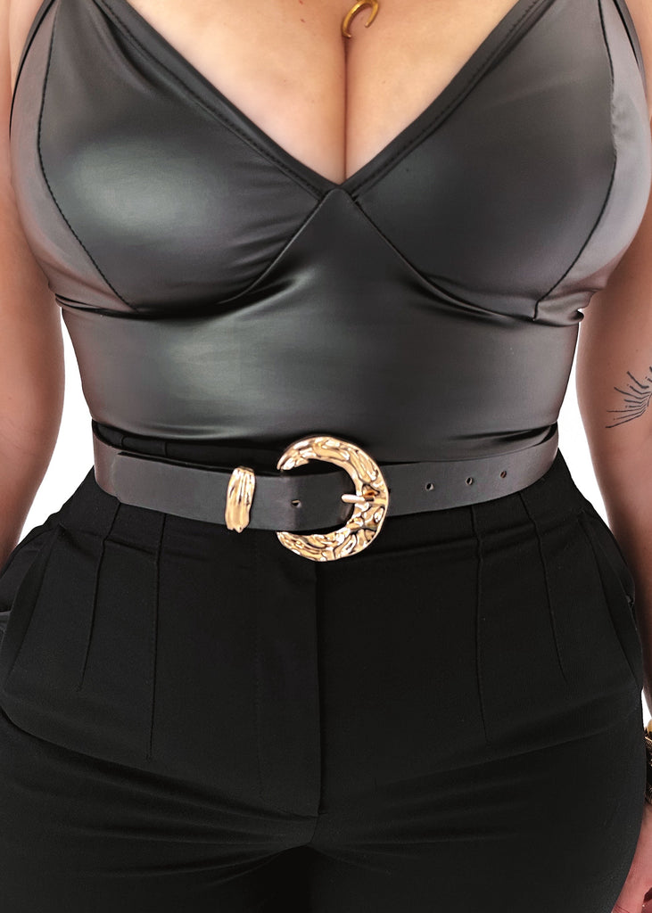 pebby forevee Belt Black/Gold VALERIE BUCKLE BELT