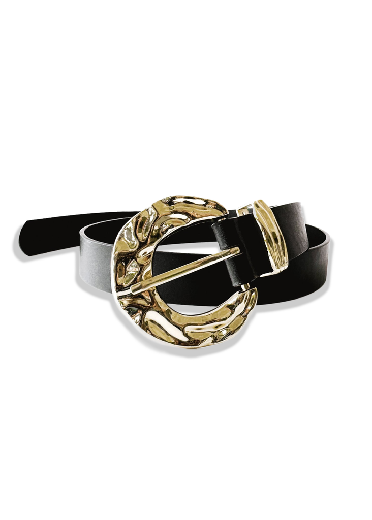 pebby forevee Belt Black/Gold VALERIE BUCKLE BELT