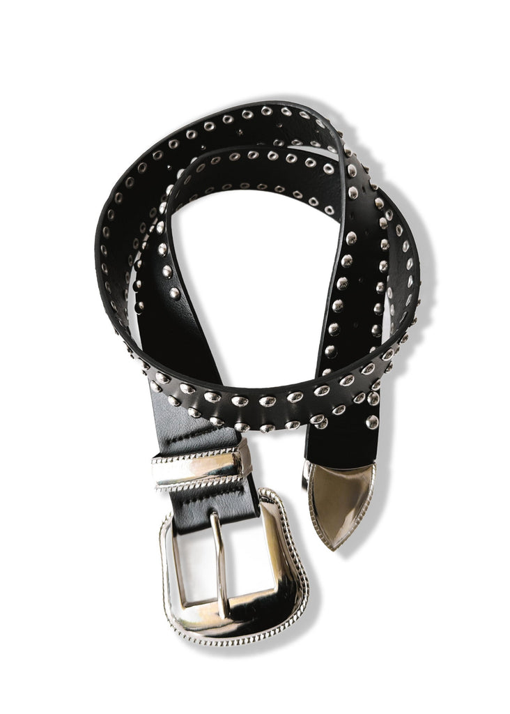 pebby forevee Belt Black/Silver KEELEY BUCKLE BELT