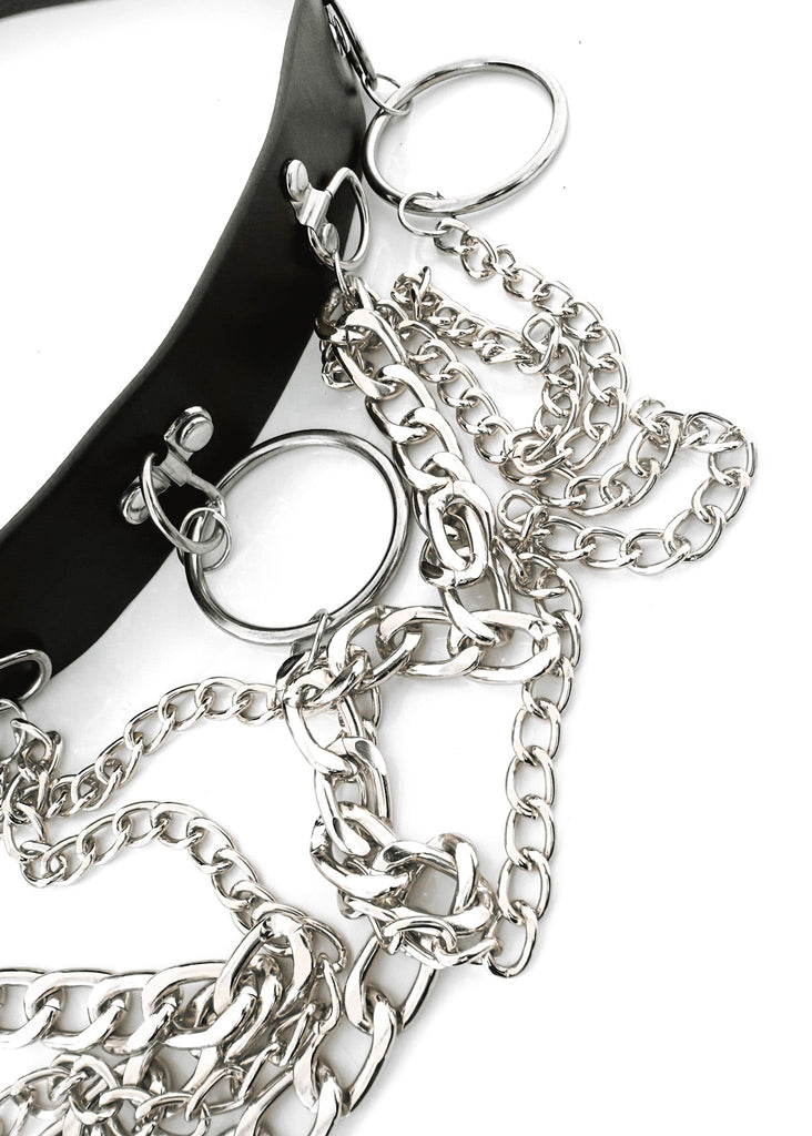 pebby forevee Belt Black/Silver RING LEADER CHAINED BELT